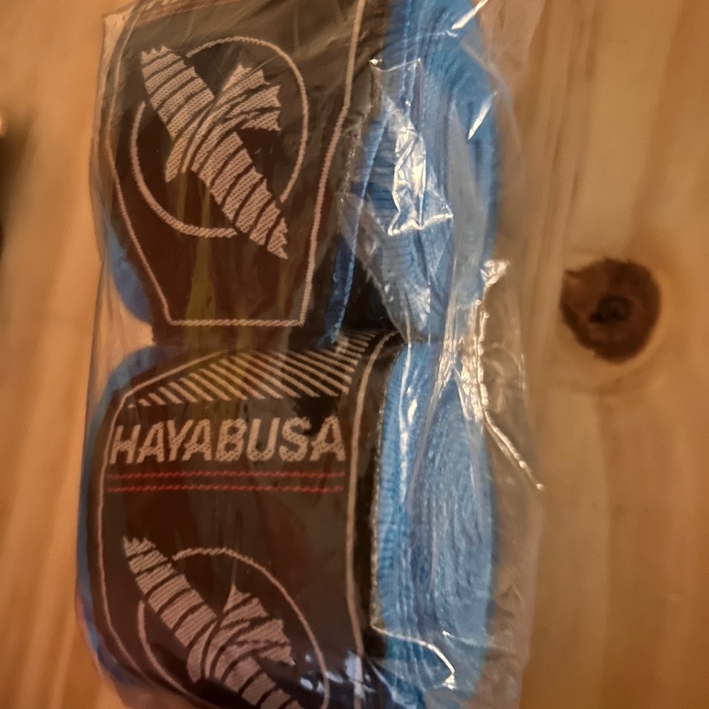 New Hayabusa blue hand wraps